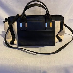 Chloe cream and black Alice handbag